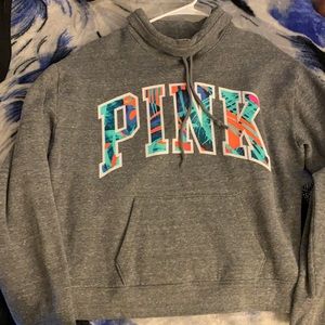 pink hoodie